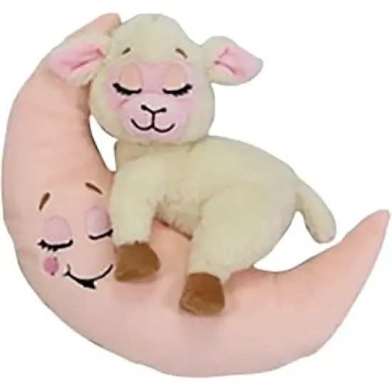 Happpy Nappers: Lullabrites Moon Pet - Lamb - Cream & Pink image {4}