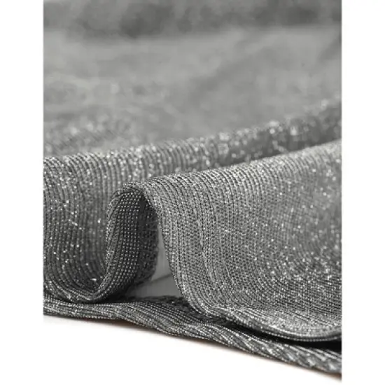 Agnes Orinda Women's Plus Size Glitter Metallic Sequin Party Criss Cross Backless Halter Sleeveless Camisoles image {4}