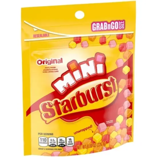 Starburst Original Chewy Mini Grab N Go Candy - 8oz image {9}