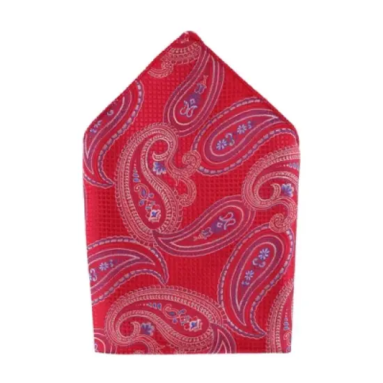 CTM Men's Bandana Print Bow Tie and Pocket Square image {3}