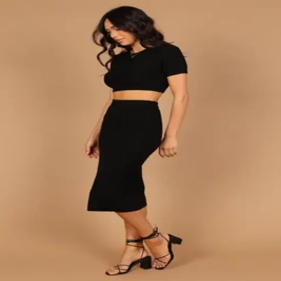 Petal and Pup Womens Ella Cable Knit Two Piece Set image {3}