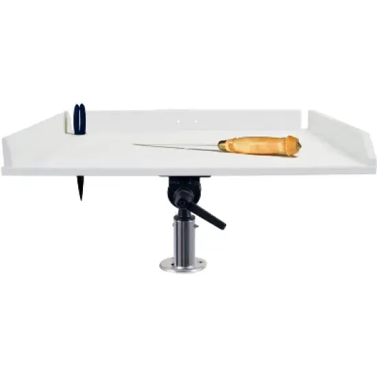 Taco Marine 20" Adjustable Poly Filet Table with Gunnel Mount - Model 9975036. image {2}
