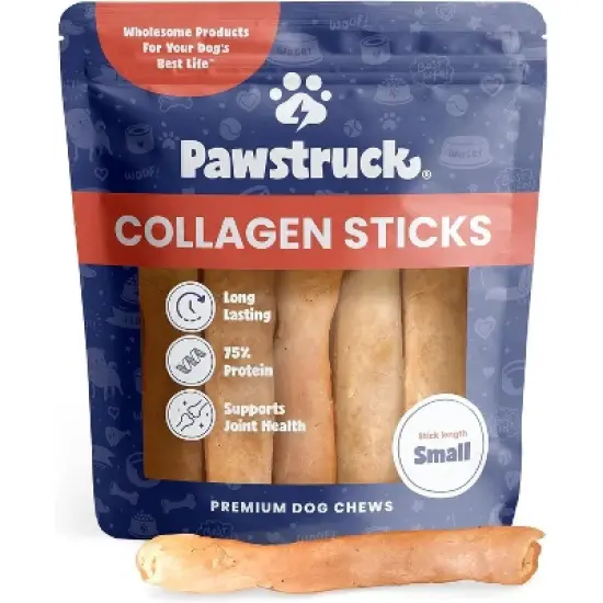 Pawstruck Natural Beef Collagen Sticks for Dogs - Healthy Long Lasting Alternative to Traditional Rawhide w/ Chondroitin & Glucosamine image {8}