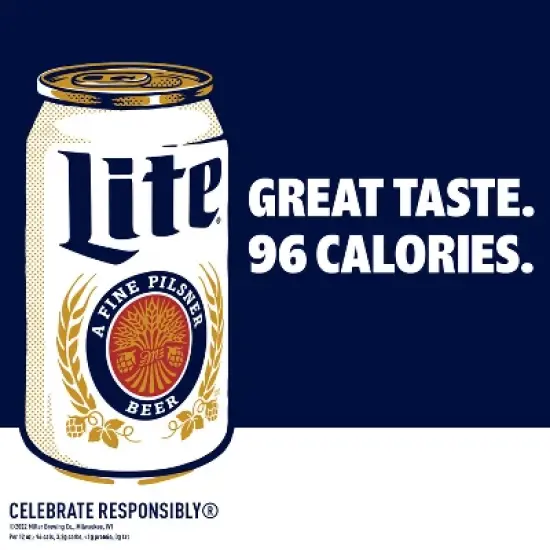 Miller Lite Beer - 9pk/16 fl oz Aluminum Bottles image {2}