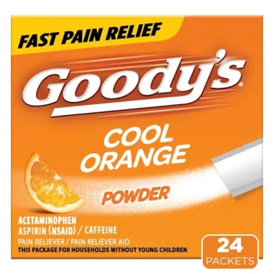 Goody's Extra Strength Headache and Pain Relief Powder - Acetaminophen - Cool Orange  - 24ct image {8}
