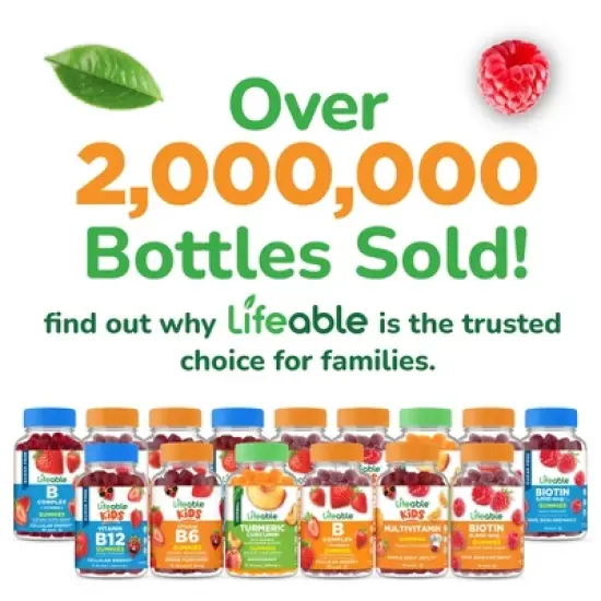 Lifeable - Cranberry - Kids - 60 Gummies image {7}