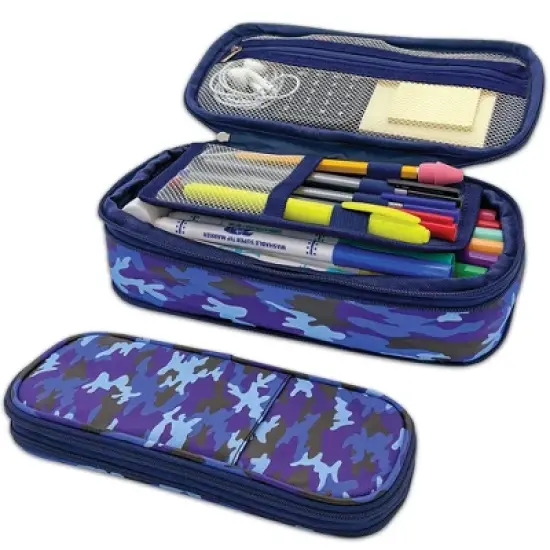 Teacher Created Resources&reg; Blue Camo Pencil Case image {3}