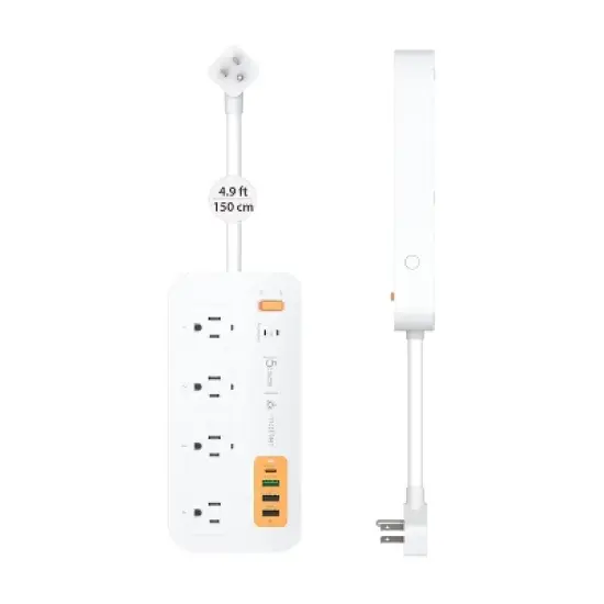 j5create Matter Enabled Smart Plug Power Strip With 4-Outlets and 4 USB Ports, JSPAC4430 image {2}