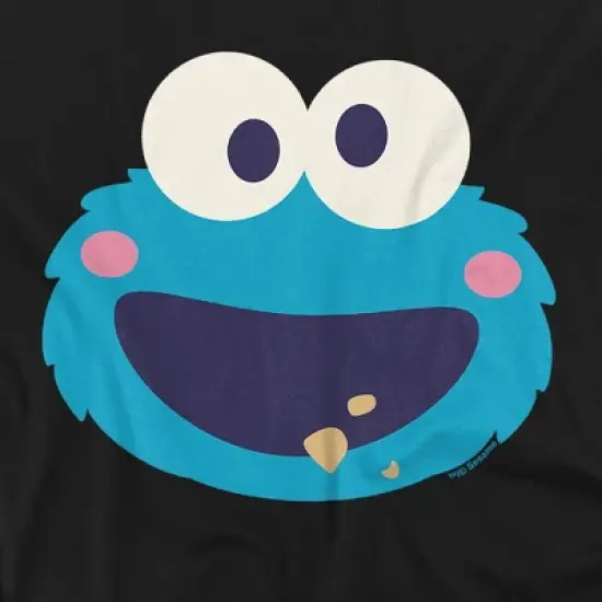Toddler Boys' Sesame Street Cookie Monster Kawaii Face T-Shirt image {1}