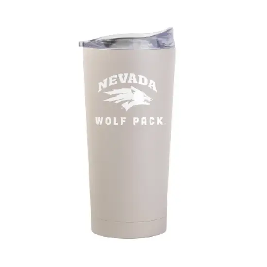 NCAA Nevada Wolf Pack Sand Powder Coat Tumbler - 20oz: Insulated Stainless Steel Drinkware image {1}