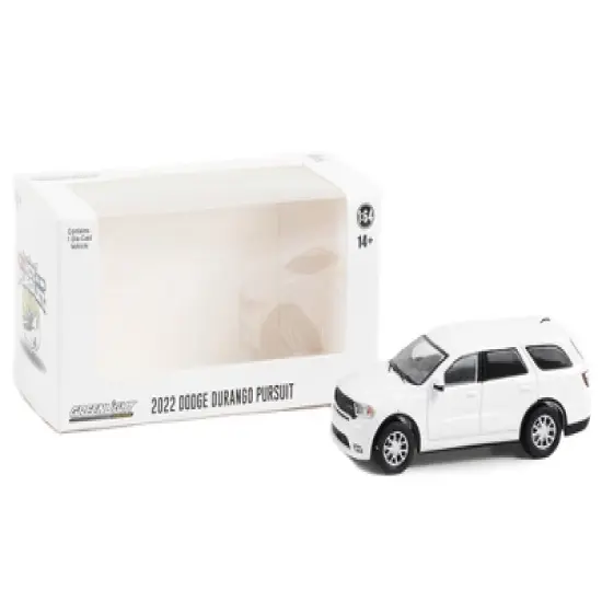 2022 Dodge Durango Pursuit Police Car White "Hot Pursuit" "Hobby Exclusive" Series 1/64 Diecast Model Car by Greenlight image {2}