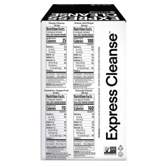 Pressed Juicery 1/2 Day Express Cleanse - 4ct/12 fl oz image {1}