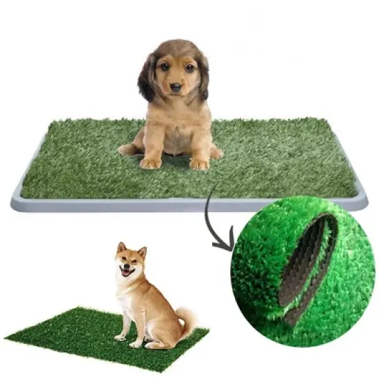 Pet dog, cat, artificial grass, toilet mat, indoor potted plant, trainer, grass mat, pet supplies, convenient for daily life image {5}