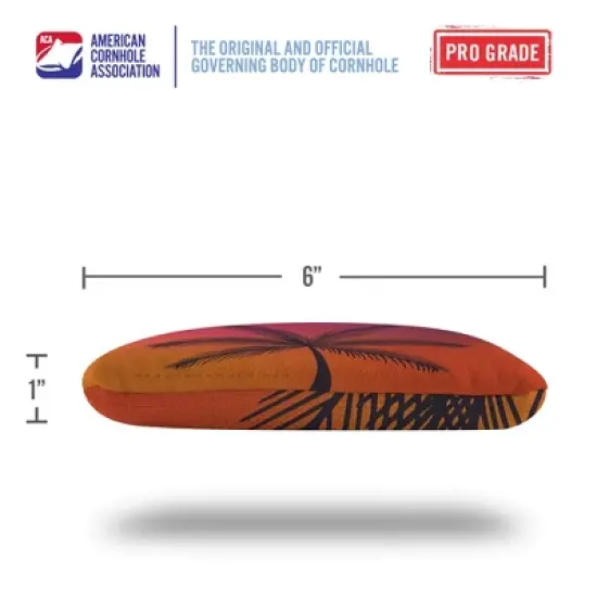 Tropical Sunset Synergy Pro Cornhole Bags (Set of 4) image {3}
