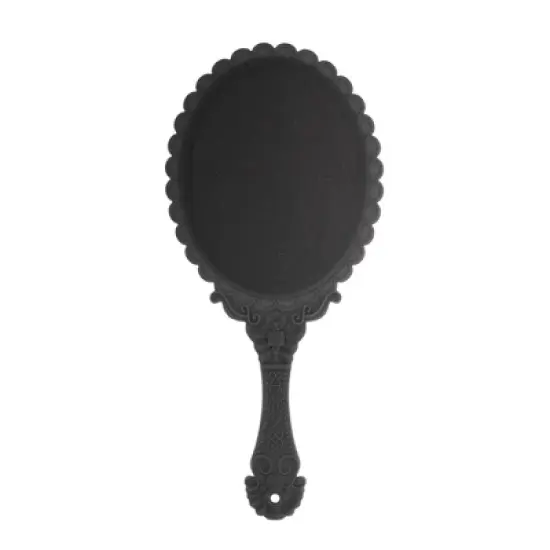 Unique Bargains Flower Pattern Handheld Mirror 1 Pc image {3}