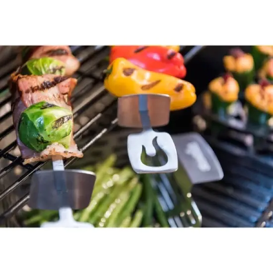 Char-Broil 4pk Grill Rust-Resistant Cookware Stainless Steel Skewers image {7}