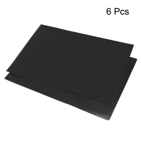 Unique Bargains Plastic Reusable Home Office Travel L Type Folders 6 Pcs image {2}