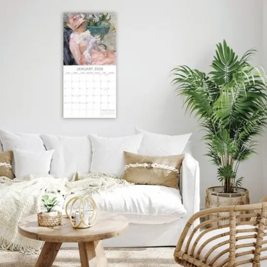 2026 Square Wall Calendar, Impressionists, 16-Month Arts & Antiques Theme with 180 Reminder Stickers (12x12 In) image {1}