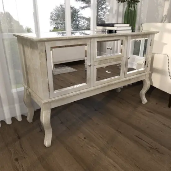 Glam Mirrored Sideboard Silver - Olivia & May image {29}