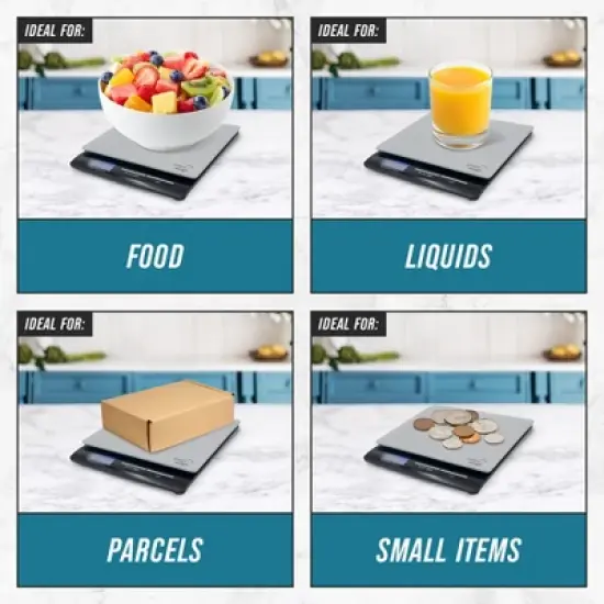 Smart Weigh PL11B Digital Scale with Large Display and Tempered Glass Platform image {6}