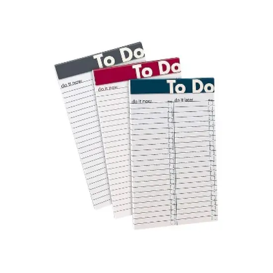 Ampad To Do Notepad 5" x 8" Wide Ruled Assorted Colors 368796 image {4}