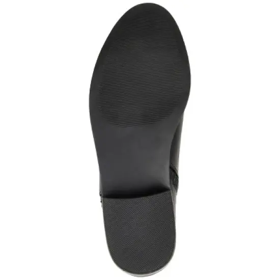 Journee Collection Womens Ellis Inside Zip Stacked Heel Booties image {4}