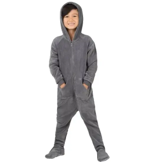 Footed Pajamas - Howling Moon Toddler Hoodie Chenille Onesie image {1}