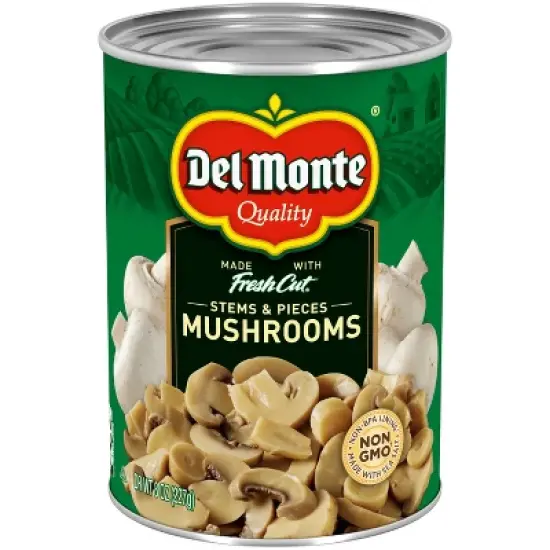 Del Monte Mushroom Stems & Pieces - 8oz image {6}