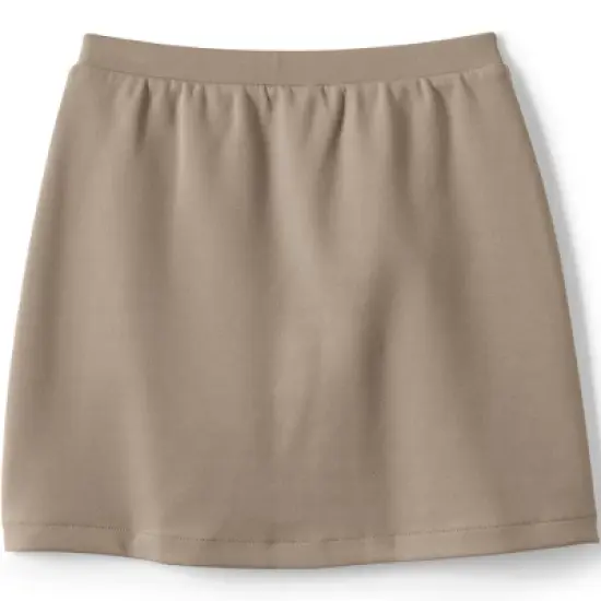 Lands' End Lands' End School Uniform Girls Ponte Button Front Skort image {1}