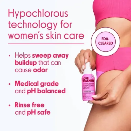 Love Wellness Intimate Skin Support Antimicrobial Skin Cleanser - 4 fl oz image {2}