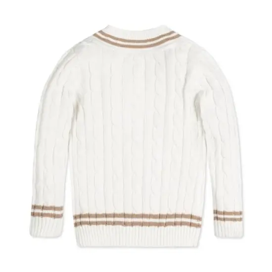 Hope & Henry Boys' Long Sleeve V-Neck Cricket Sweater, Kids image {2}