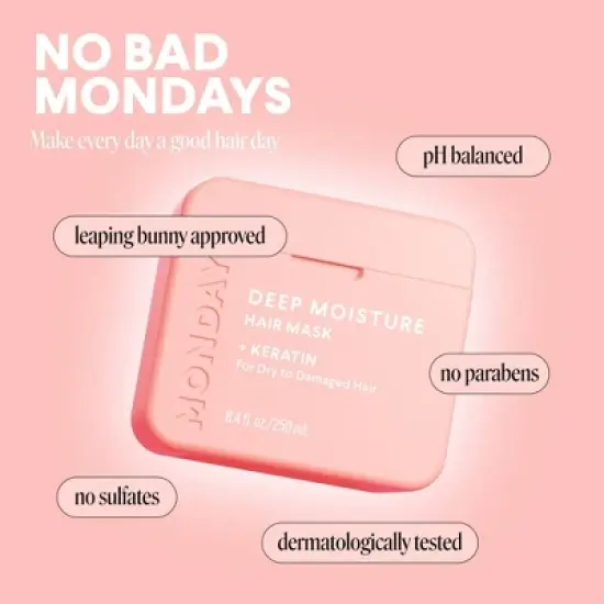 MONDAY Deep Moisture Hydration Hair Mask - 8.4 fl oz image {3}