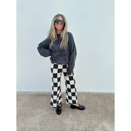 Women's Ascot + Hart Graphic Pullover Sweater - Gray image {4}