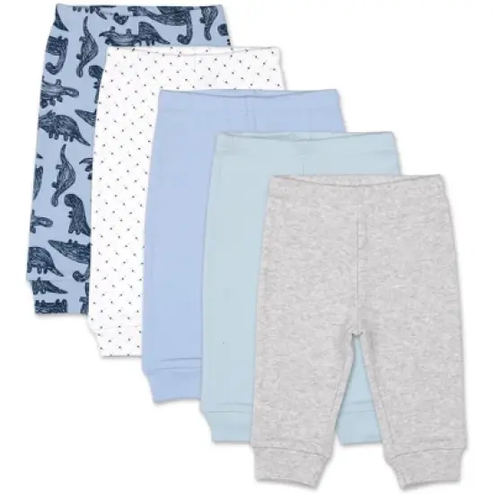 The Peanutshell Dinos and Dots 5-Pack Baby Pants image {3}