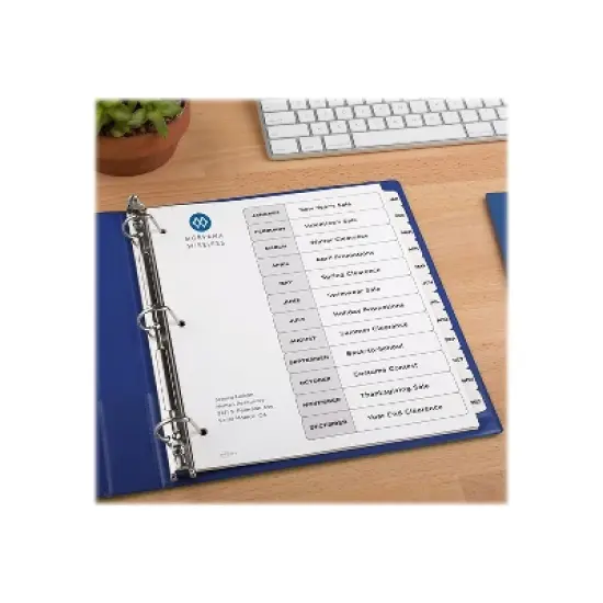 Avery Pre-Printed Monthly Dividers Customizable Table 11826 image {5}