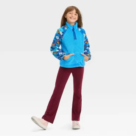 Girls' Faux Shearling Quarter Zip Sweatshirt - Cat & Jack&trade; image {2}