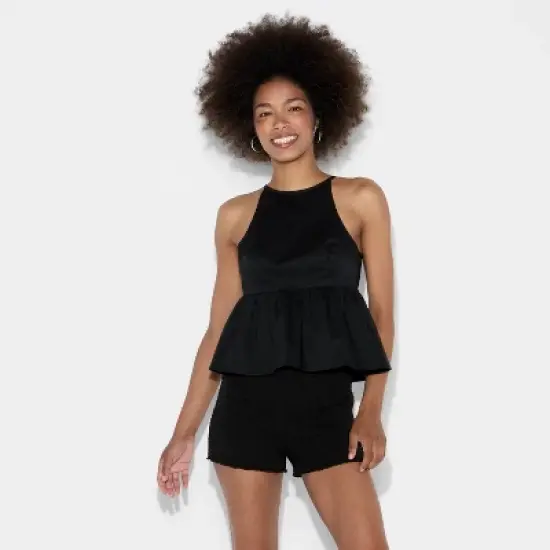 Women's High Neck Babydoll Halter Top - Wild Fable&trade; image {1}