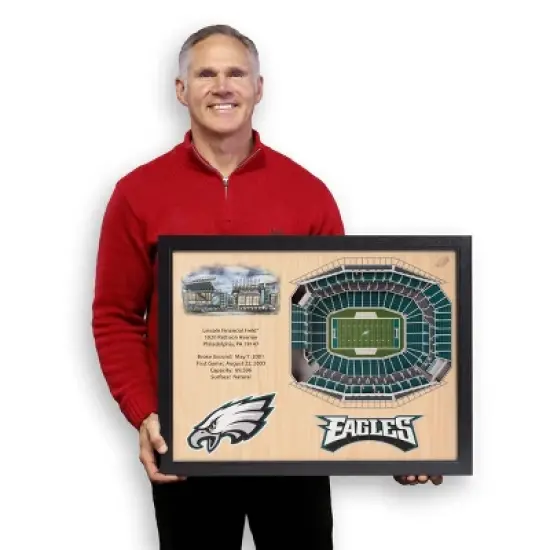 NFL Philadelphia Eagles 25-Layer StadiumViews 3D Wall Art image {3}