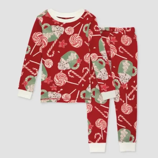 Burt's Bees Baby&reg; Kids' 2pc Christmas Pajama Set image {4}