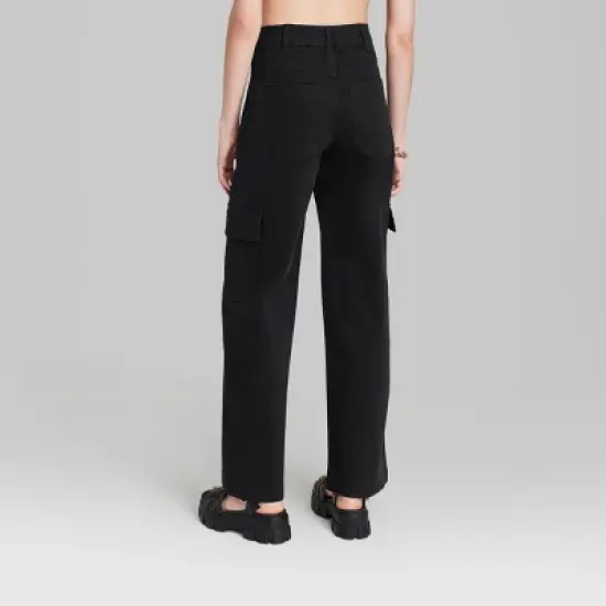Women's High-Rise Straight Leg Cargo Pants - Wild Fable&trade; image {2}