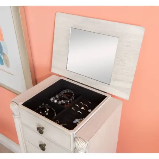 Obrecht Jewelry Armoire Off White - Powell Company image {10}