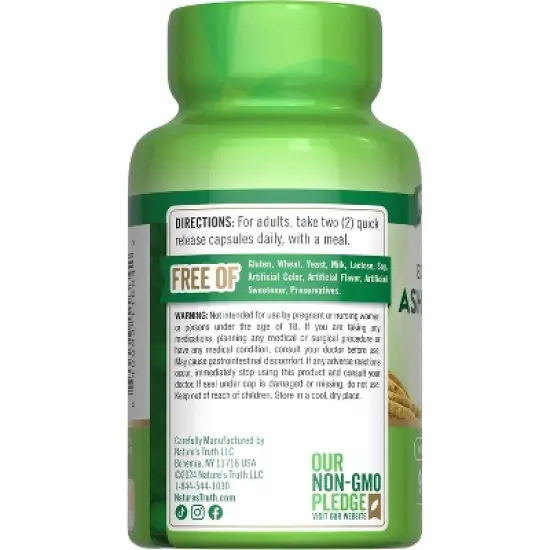 Nature's Truth Ashwagandha 3000mg | 90 Capsules image {6}