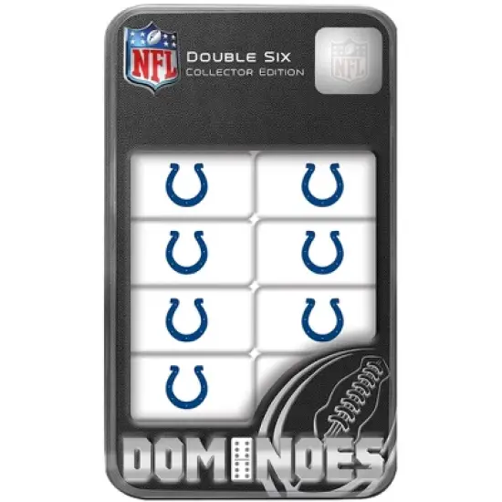 MasterPieces Officially Licensed NFL Indianapolis Colts 28 Piece Dominoes Game for Adults image {1}