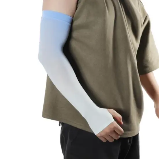 Unique Bargains Breathable Arm Cover 1 Pair image {1}