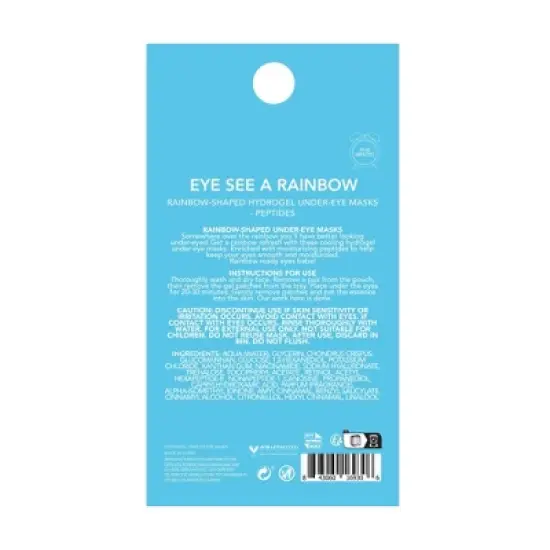 Holler and Glow Bright Eyed Rainbow Under Eye Masks - 0.17oz image {1}