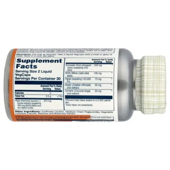 Solaray Super IbuActin&trade;, Maximum Strength, 60 Liquid VegCaps image {1}