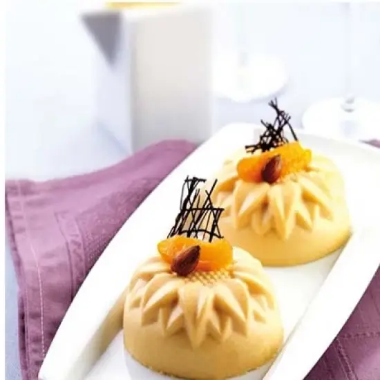 Silikomart Silicone Bakeware Sunflower Shape Mold 3.89 Oz, 2.99" Dia x 1.57" High 6 Cavities image {2}