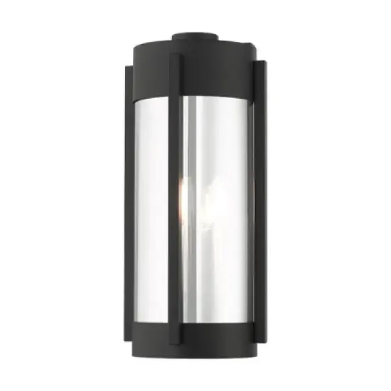 Livex Lighting Sheridan 3 - Light Wall Light in  Black/Brushed Nickel image {1}