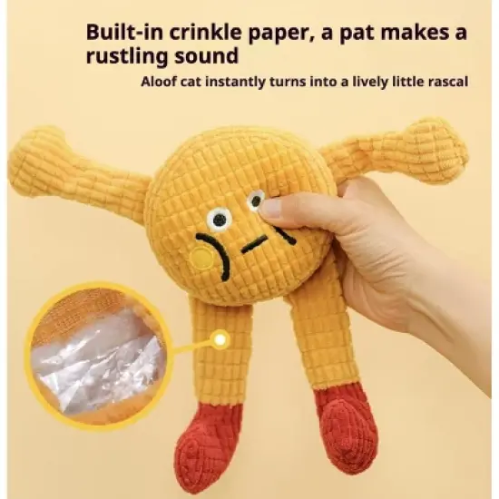 Adorable squeaky catnip toys for your cat or dog! Perfect for solo play, tough enough to chew, great for teeth grinding and keeping teeth clean image {3}