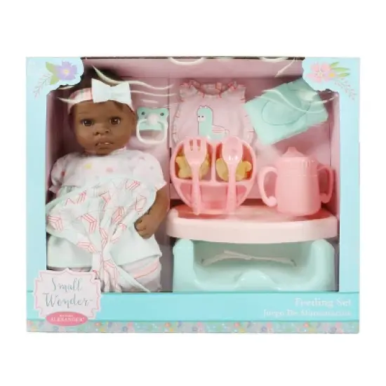 Madame Alexander Small Wonder 14" Baby Doll Feeding Set - Brown Eyes image {2}